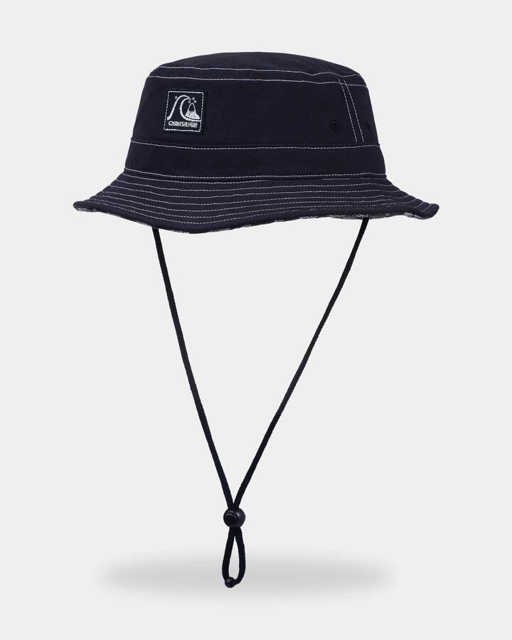 Image of Accessories. Product name - Quiksilver Mens Heritage Boonie 2 Black in Black colour by brand - Quiksilver