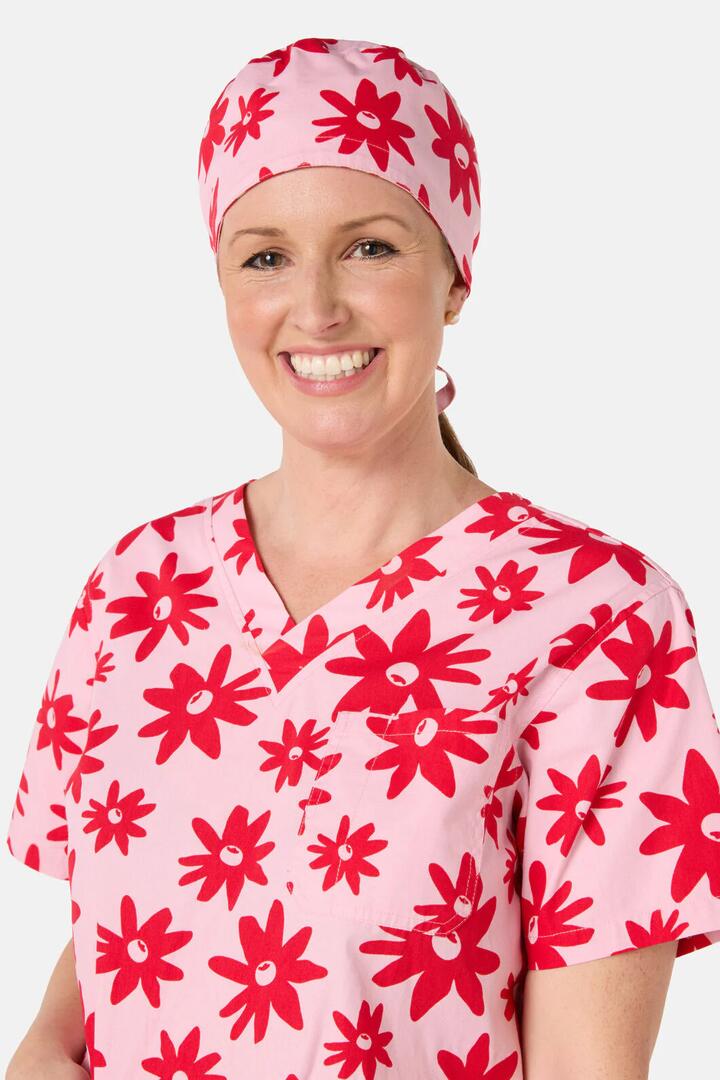 Image of Hats. Productname: Gidgets Scrub Hat in Pink colour by brand - Scrubs With Love