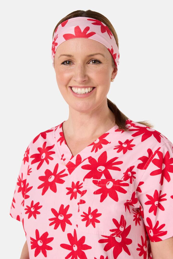 Image of Hair Accessories. Productname: Gidgets Scrub Headband in Pink colour by brand - Scrubs With Love