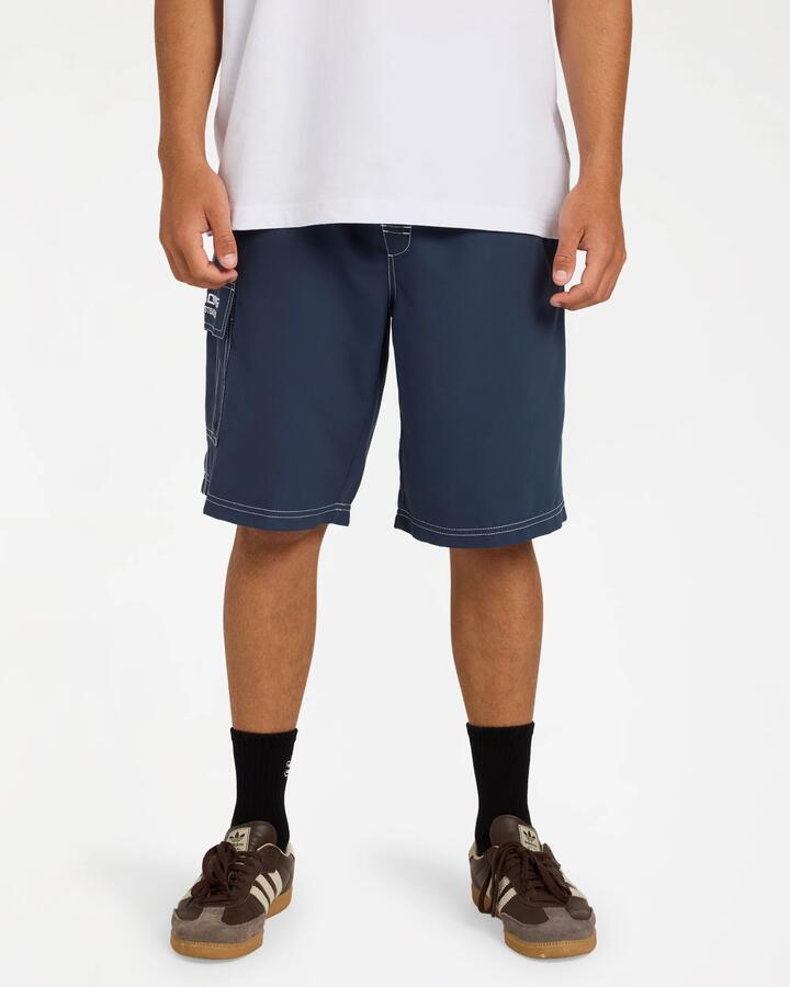 Image of Swimwear. Product name - Billabong Mens Throw 22" Boardshorts Dusty Indigo in Dusty Indigo colour by brand - Billabong