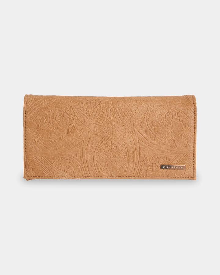 Image of Wallets & Money Clips. Product name - Billabong Womens Tropical Rhapsody Bi Fold Wallet Tan in Tan colour by brand - Billabong