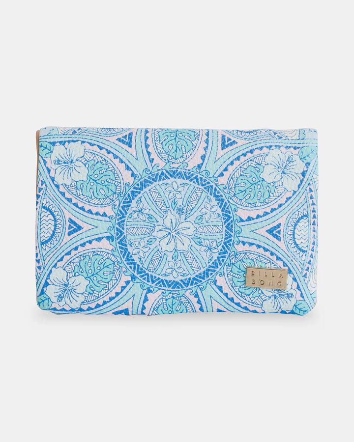 Image of Wallets & Money Clips. Product name - Billabong Womens Tropical Rhapsody Bi Fold Wallet Blue Horizon in Blue Horizon colour by brand - Billabong