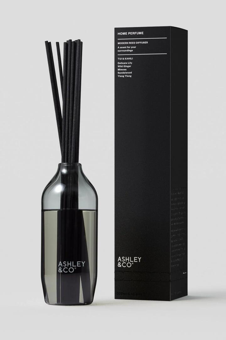 Image of Perfumes & Colognes. Product name - Home Perfume Tui + Kahili Diffuser 265ml in Black colour by brand - Ashley & Co