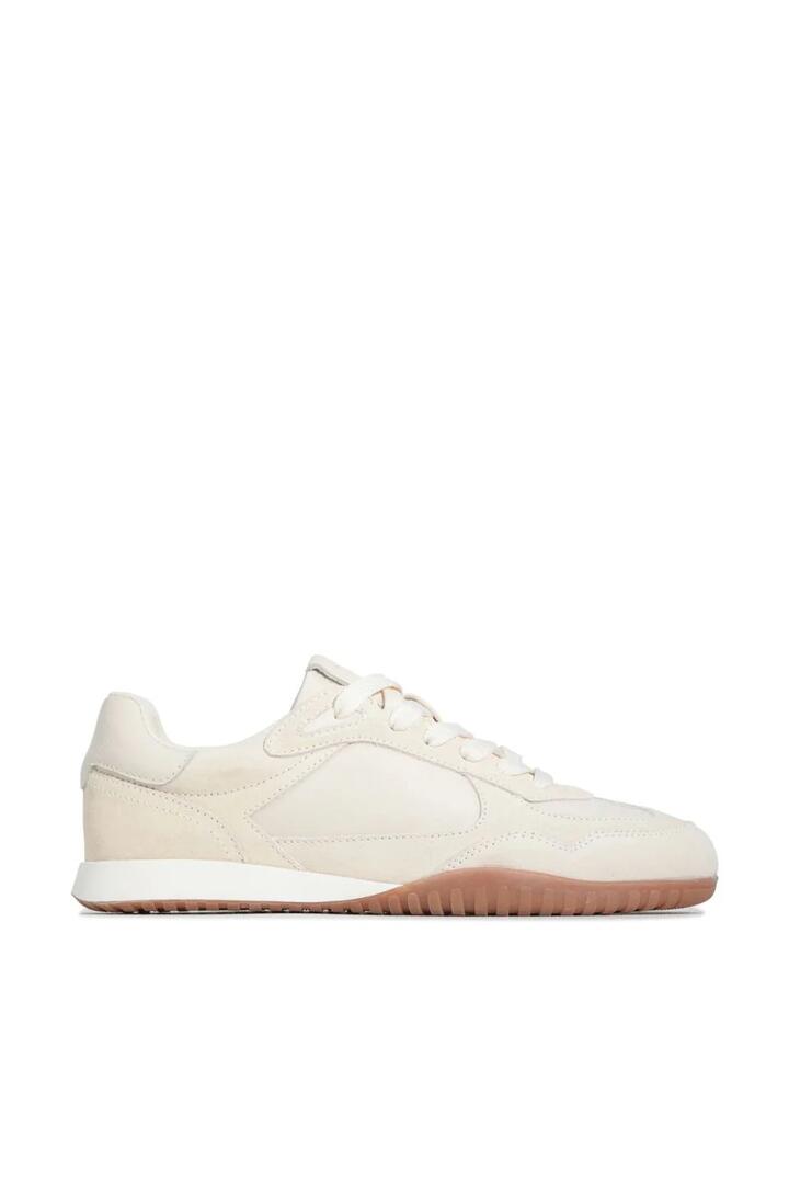 Image of Sneakers. Product name - Glinda Off White Suede Casual Sneaker in White colour by brand - EOS
