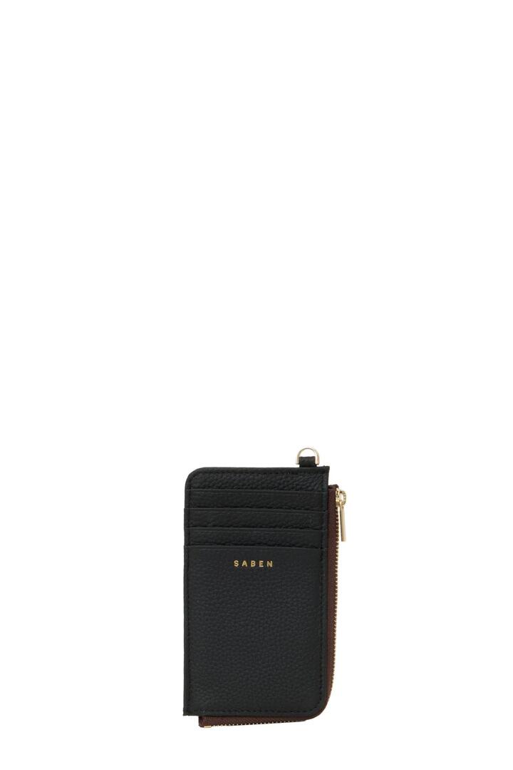 Image of Wallets & Money Clips. Product name - Winona Card Holder Black Leather in Black colour by brand - Saben