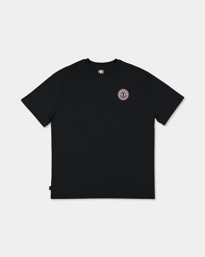 Image of T-Shirts. Product name - Element Mens Seal Back T-Shirt Flint Black in Flint Black colour by brand - Element