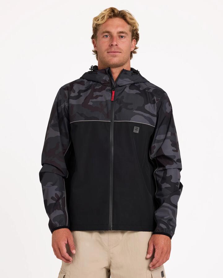 Image of Coats & Jackets. Product name - Billabong Mens Strike Mission 5K Windproof Jacket Black in Black colour by brand - Billabong