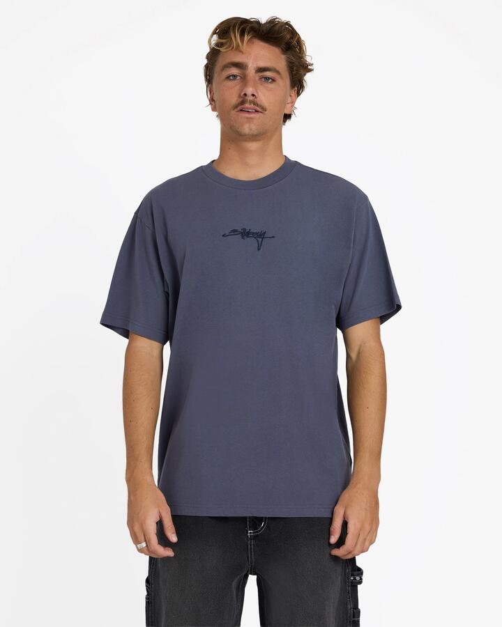 Image of T-Shirts. Product name - Billabong Mens Identified T-Shirt Odyssey Gray in Odyssey Gray colour by brand - Billabong