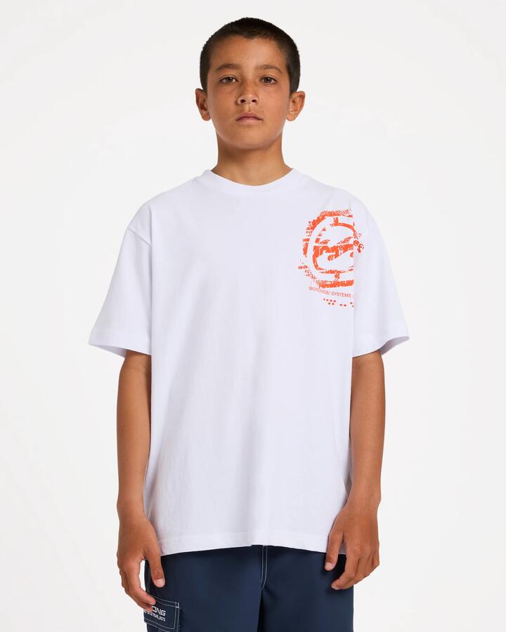 Image of T-Shirts. Product name - Billabong Boys 8-16 Boys Spec Blast T-Shirt White in White colour by brand - Billabong