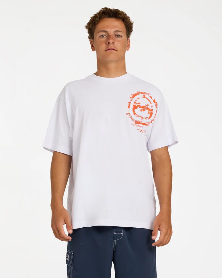 Image of T-Shirts. Product name - Billabong Mens Spec Blast T-Shirt White in White colour by brand - Billabong