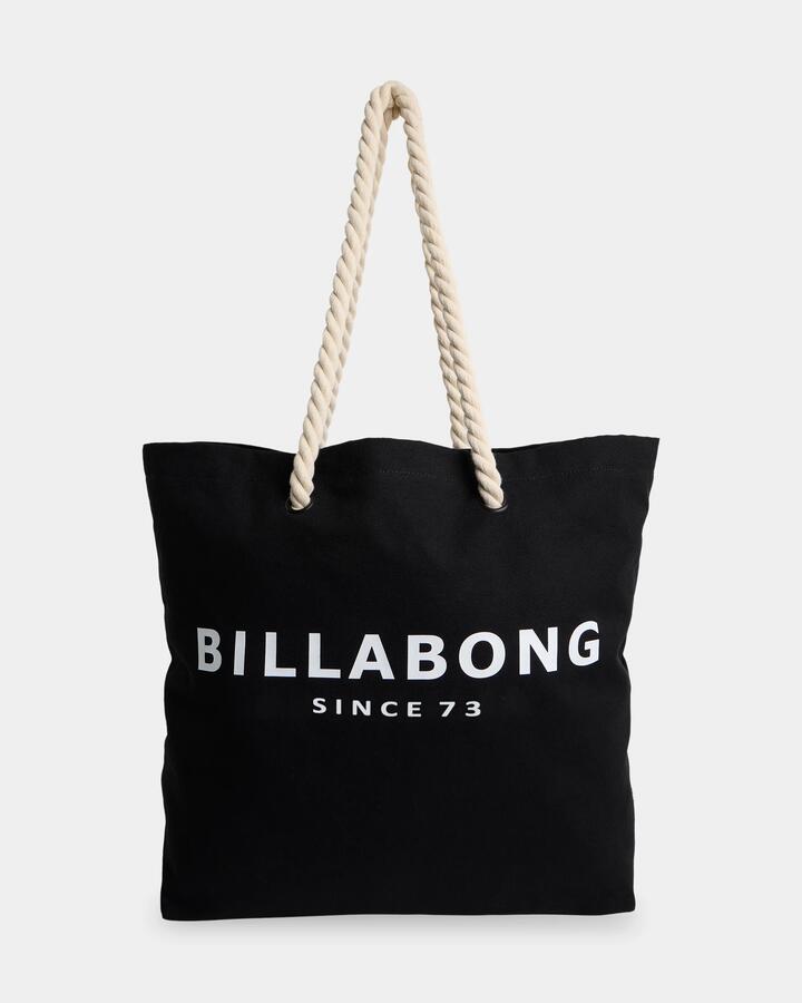Image of Bags. Product name - Billabong Pacific Beach Tote Bag Black in Black colour by brand - Billabong