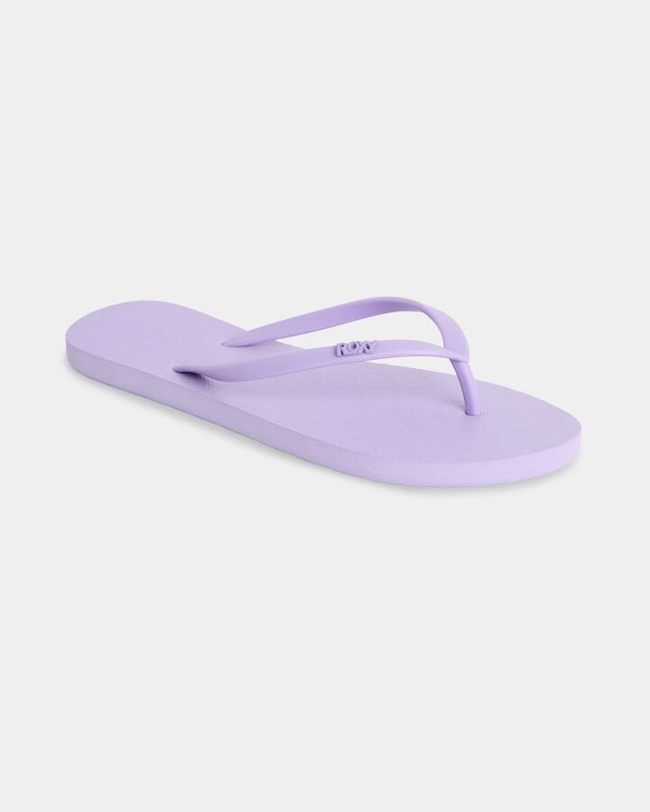 Image of Sandals. Product name - Roxy Womens Viva V Thongs Violet in Violet colour by brand - Roxy