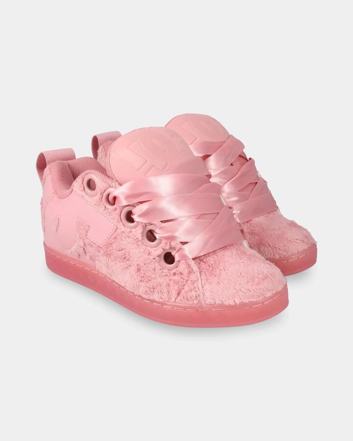 Image of Sneakers. Product name - DC Shoes Womens Cg Puff Sneakers Pink/Pink in Pink/Pink colour by brand - DC Shoes