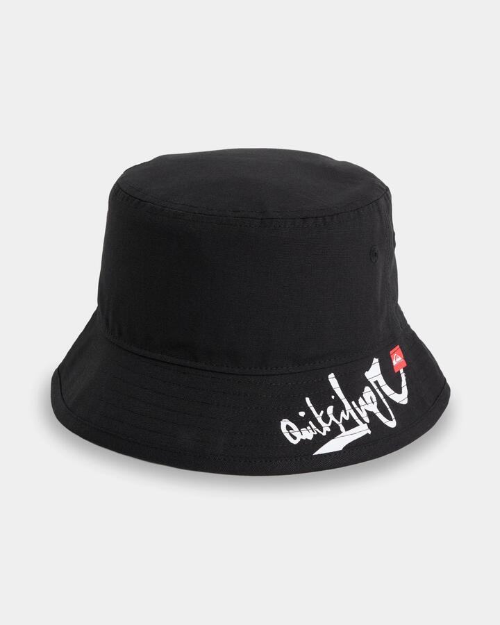 Image of Hats. Product name - Quiksilver Boys 8-16 Tricky Bucket Hat Black in Black colour by brand - Quiksilver