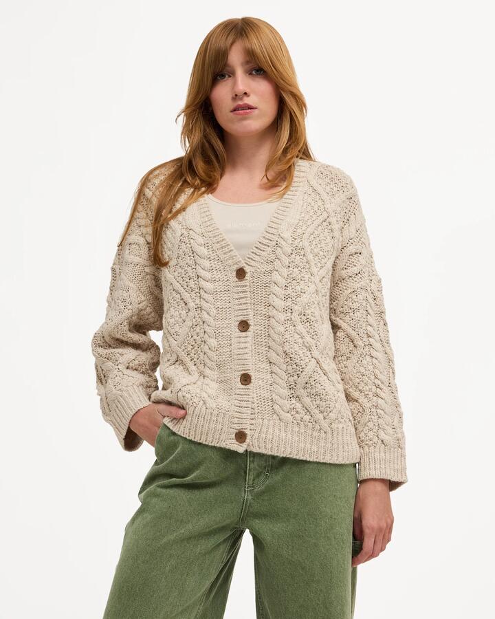 Image of Cardigans. Product name - Element Womens Camden Cardigan Oat Milk in Oat Milk colour by brand - Element