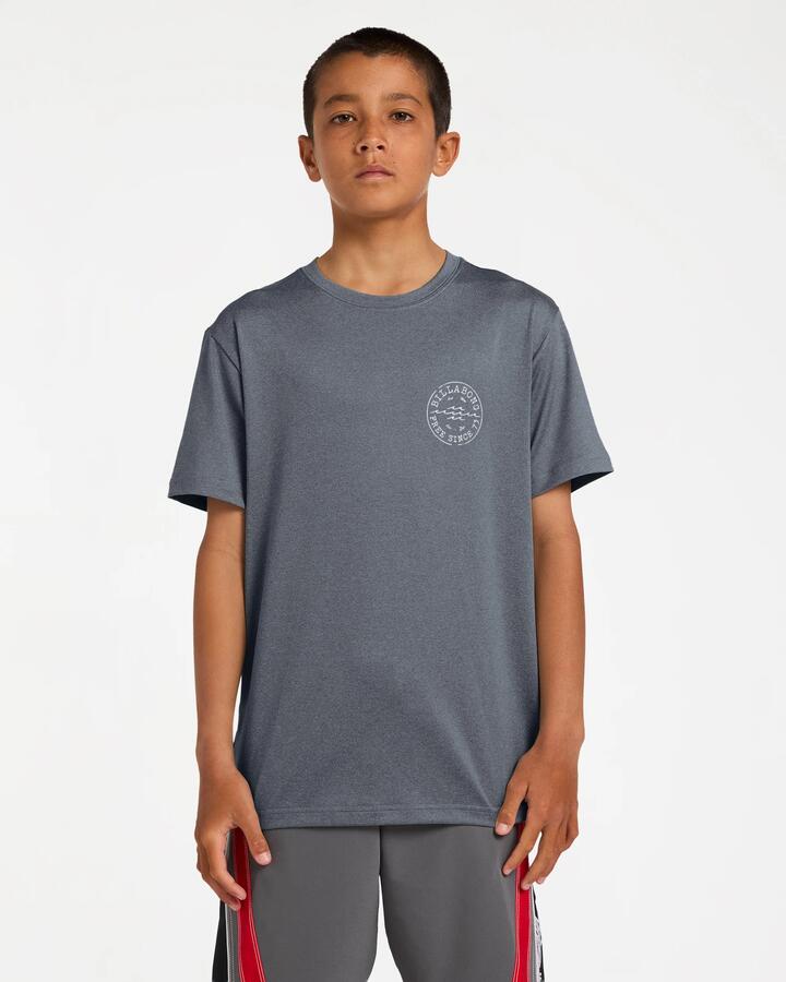 Image of Shirts. Product name - Billabong Boys 8-16 Boys Big Wave Daz Lf Surf Shirt Navy Heather in Navy Heather colour by brand - Billabong