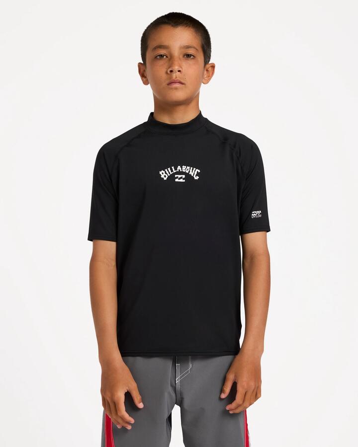Image of Shirts. Product name - Billabong Boys 8-16 Boys All Day Arch Rf Surf Shirt Black in Black colour by brand - Billabong