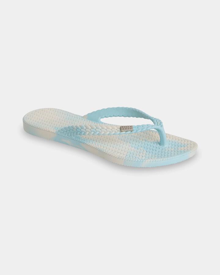 Image of Sandals. Product name - Billabong Womens Summer Dazed Marble Thongs Waterfall in Waterfall colour by brand - Billabong