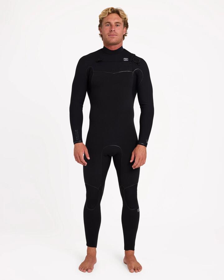 Image of Wetsuits. Product name - Billabong Mens 4/3 Furnace Pro Series Wetsuit Black in Black colour by brand - Billabong