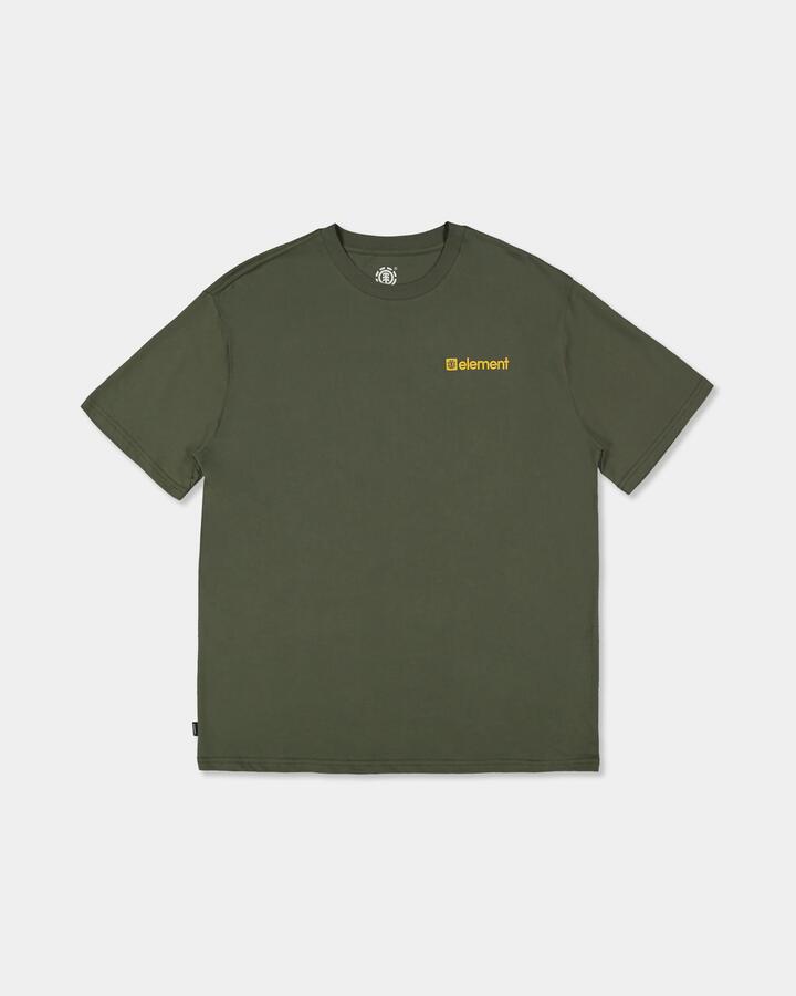 Image of T-Shirts. Product name - Element Mens Joint T-Shirt Bronze Green in Bronze Green colour by brand - Element