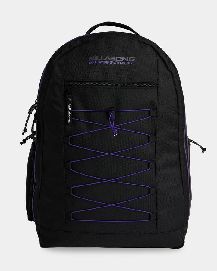 Image of Bags. Product name - Billabong Chrome Backpack Black in Black colour by brand - Billabong