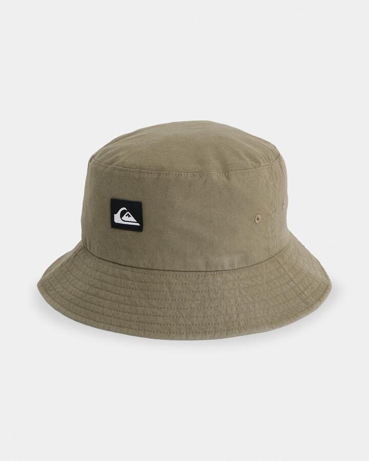 Image of Hats. Product name - Quiksilver Mens Buckology Bucket Hat Dark Olive in Dark Olive colour by brand - Quiksilver