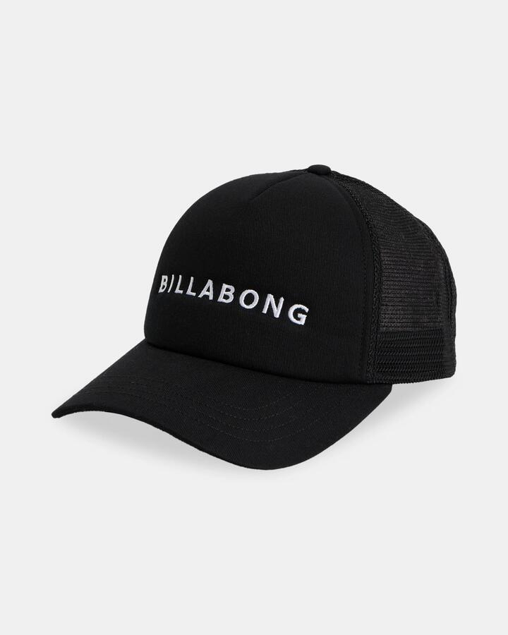 Image of Hats. Product name - Billabong Womens Pacific Trucker Cap Black in Black colour by brand - Billabong