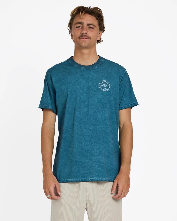 Image of T-Shirts. Product name - Billabong Mens Big Wave Daz T-Shirt Real Teal in Real Teal colour by brand - Billabong