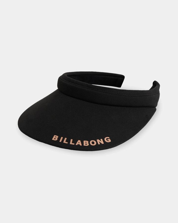 Image of Accessories. Product name - Billabong Womens Pacific Beach Visor Black in Black colour by brand - Billabong