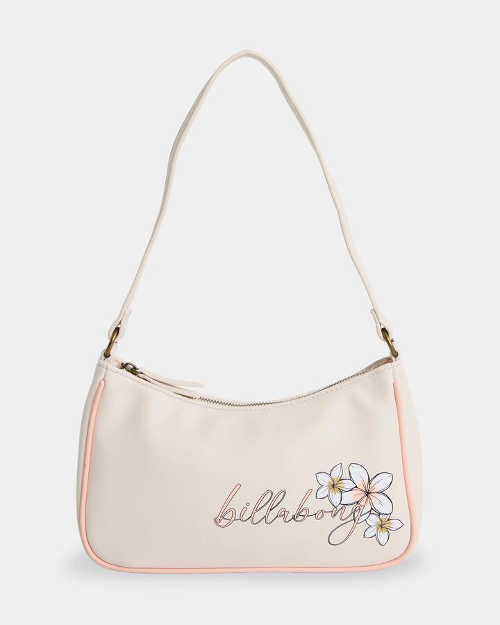 Image of Bags. Product name - Billabong Hibiscus Haze Shoulder Bag Salt Crystal in Salt Crystal colour by brand - Billabong