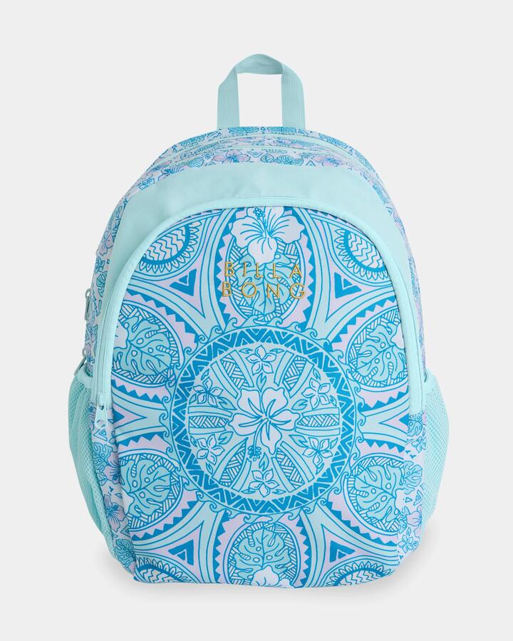 Image of Bags. Product name - Billabong Tropical Rhapsody Mahi Backpack Saltwater Slide in Saltwater Slide colour by brand - Billabong