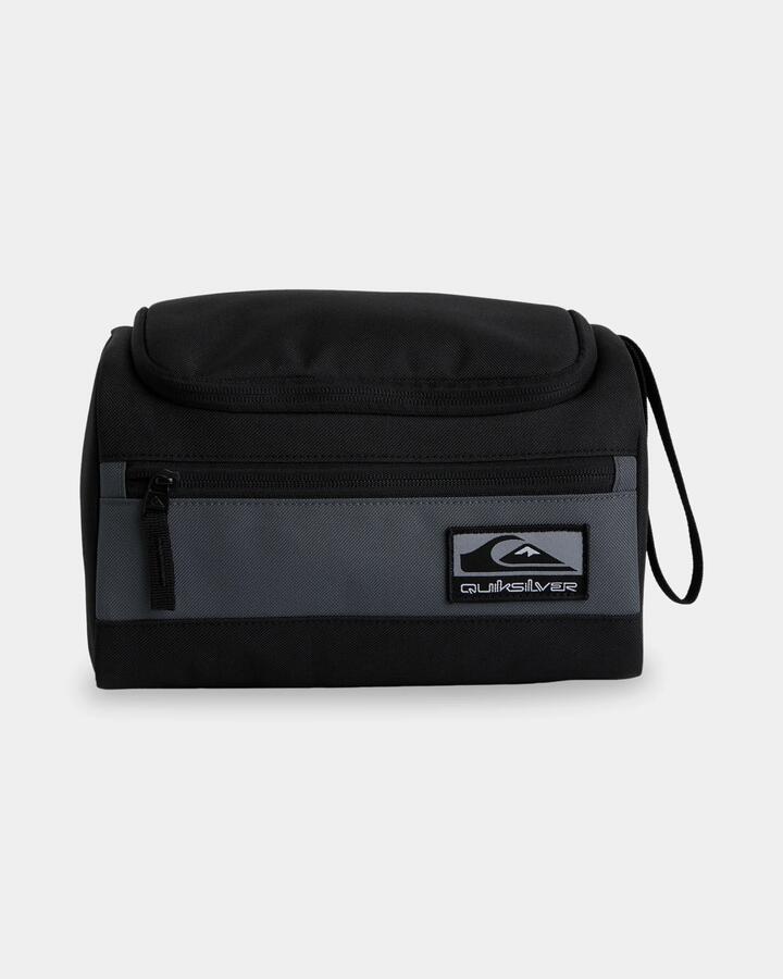 Image of Bags. Product name - Quiksilver Mens Transit 6L Toiletry Bag Black in Black colour by brand - Quiksilver