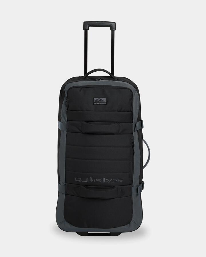 Image of Accessories. Product name - Quiksilver Mens Transit Roller 100L Suitcase Black in Black colour by brand - Quiksilver
