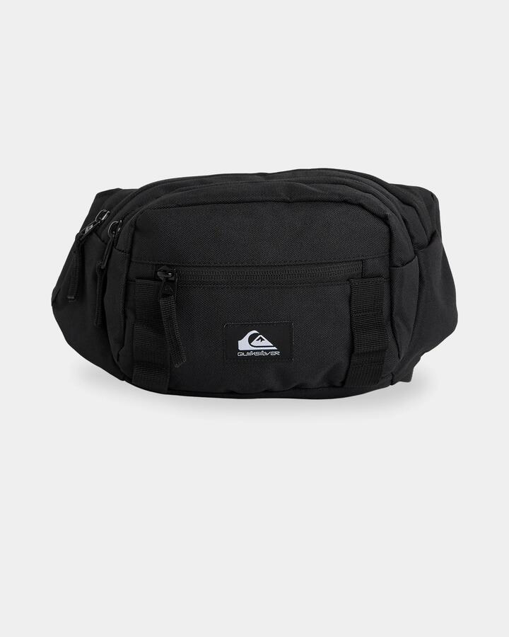 Image of Bags. Product name - Quiksilver Mens Lone Walker Bum Bag Black in Black colour by brand - Quiksilver