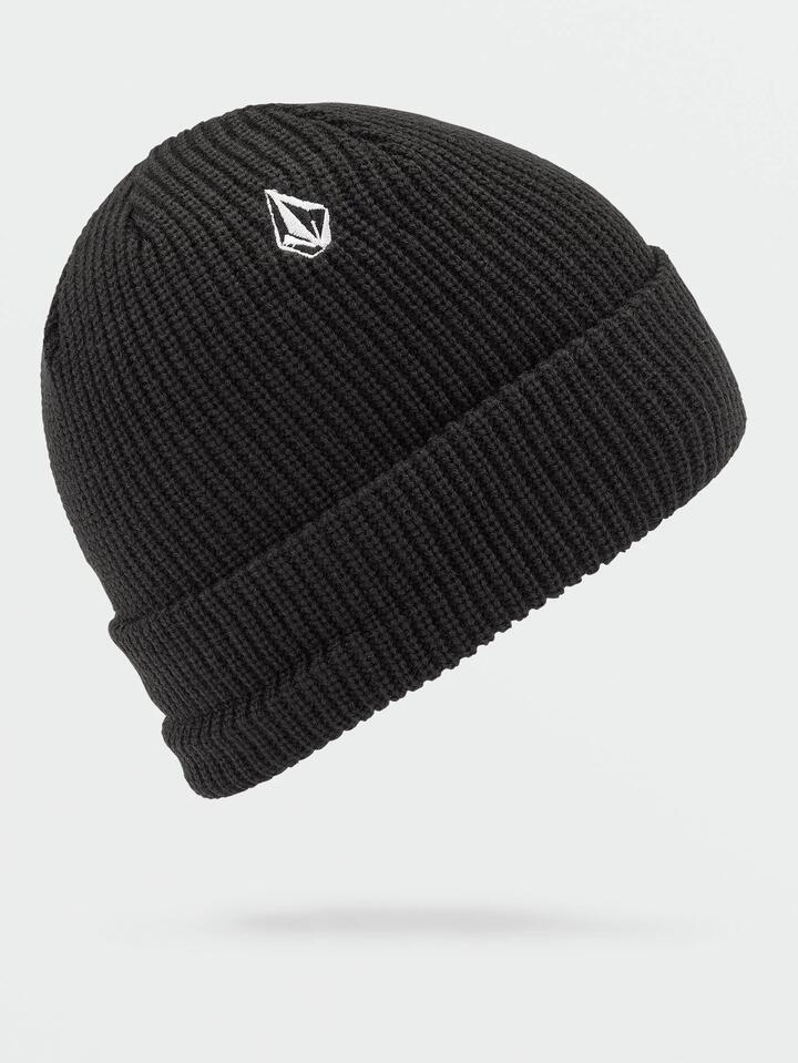 Image of Hats. Product name - Volcom Mfo Poppen Beanie Black in Black colour by brand - Volcom