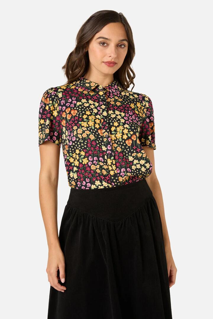 Image of Blouses. Productname: Iris Ditsy Blouse in Pink colour by brand - Princess Highway