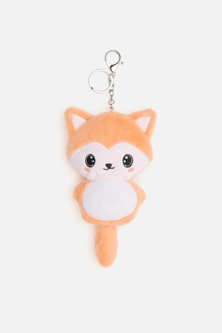 Image of Charms. Productname: Plush Fox Bag Charm in Orange colour by brand - Princess Highway