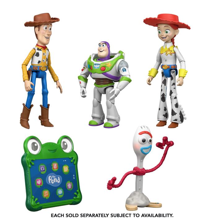 Image of Dolls. Product name - Disney and Pixar Toy Story 5 Interactables Figures 7 Inch Playscale Movie Phrases & Interact Chat in colour by brand - Disney Pixar Toy Story