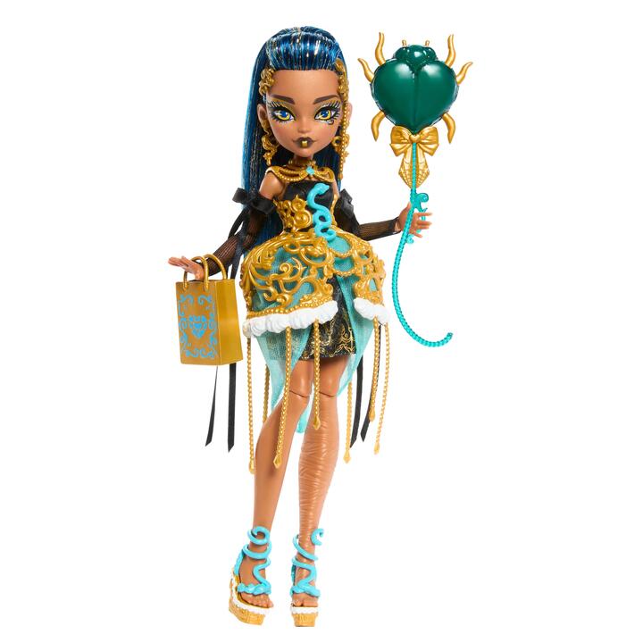 Image of Dolls. Product name - Monster High Scary Sweet Birthday Cleo de Nile Doll in colour by brand - Monster High