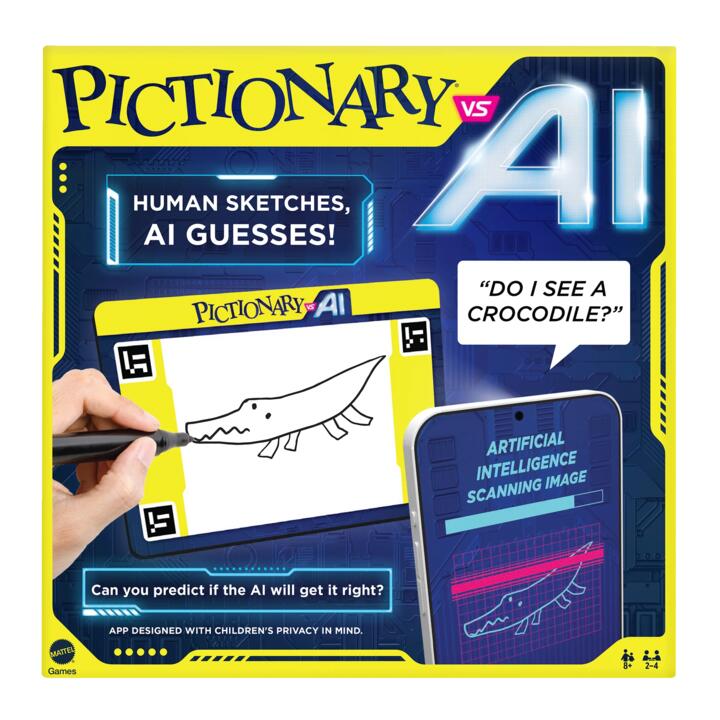 Image of Games. Product name - Pictionary Vs. Ai in colour by brand - Mattel Games