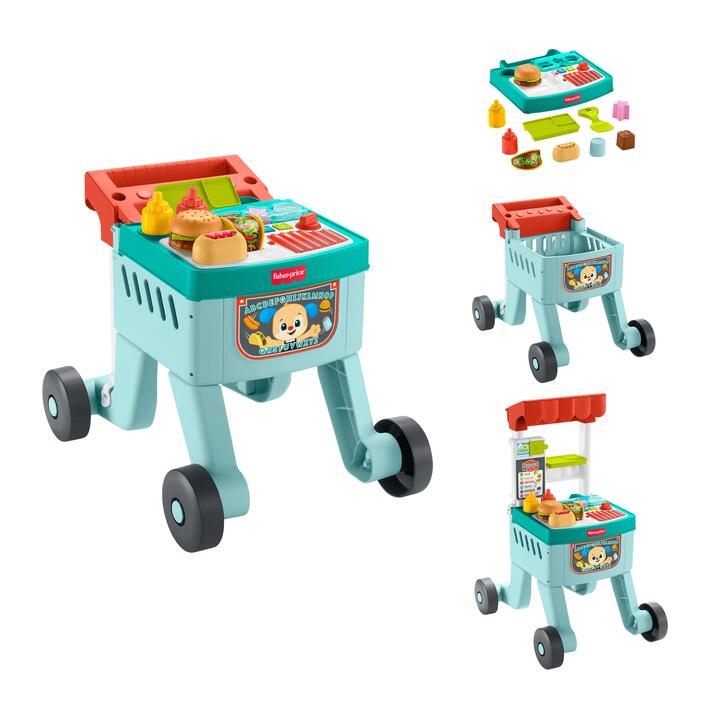 Image of Food Items. Product name - Fisher-Price Laugh & Learn 4-in-1 Snack Cart Walker in colour by brand - Fisher-Price