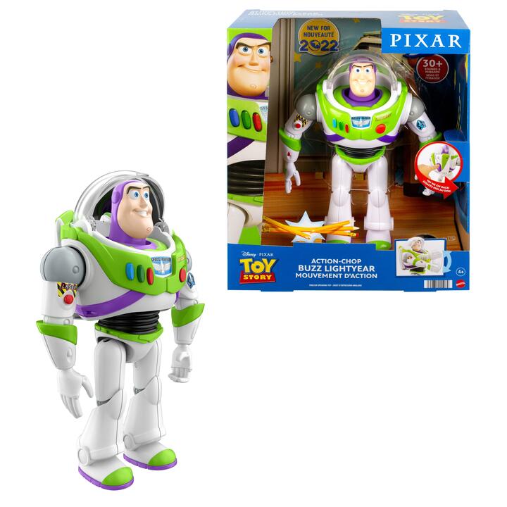Image of Dolls. Product name - Disney Pixar Toy Story Action-Chop Buzz Lightyear in colour by brand - Disney Pixar Toy Story