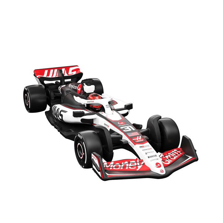 Image of Toy Cars. Product name - Hot Wheels Premium Collectible MoneyGram Haas F1® Team Car Esteban Ocon in colour by brand - Hot Wheels
