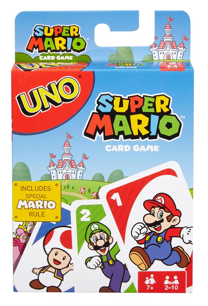 Image of Games. Product name - Uno Super Mario in colour by brand - UNO