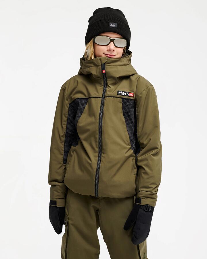 Image of Coats & Jackets. Product name - Quiksilver Boys 8-16 Young Guns 20K Snow Jacket Grape Leaf in Grape Leaf colour by brand - Quiksilver