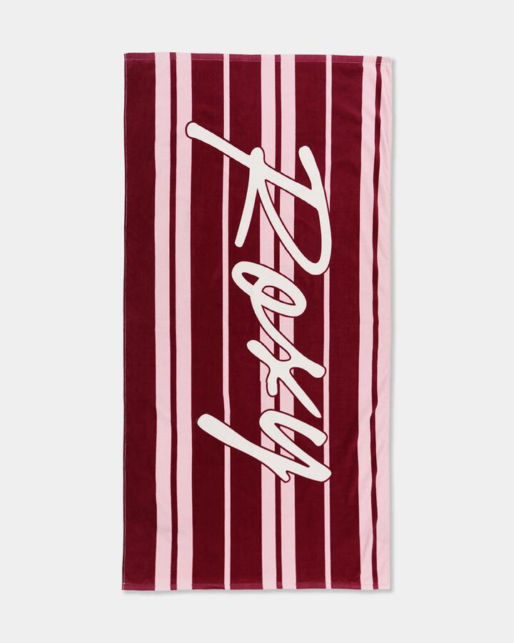 Image of Towels. Product name - Roxy Urban Landscape Towel Beet Red in Beet Red colour by brand - Roxy