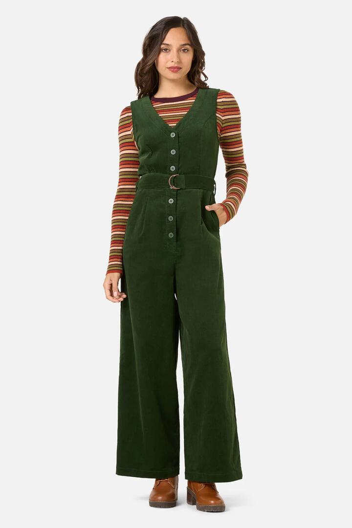 Image of Bodysuits. Productname: Robyn Cord Jumpsuit in Green colour by brand - Princess Highway