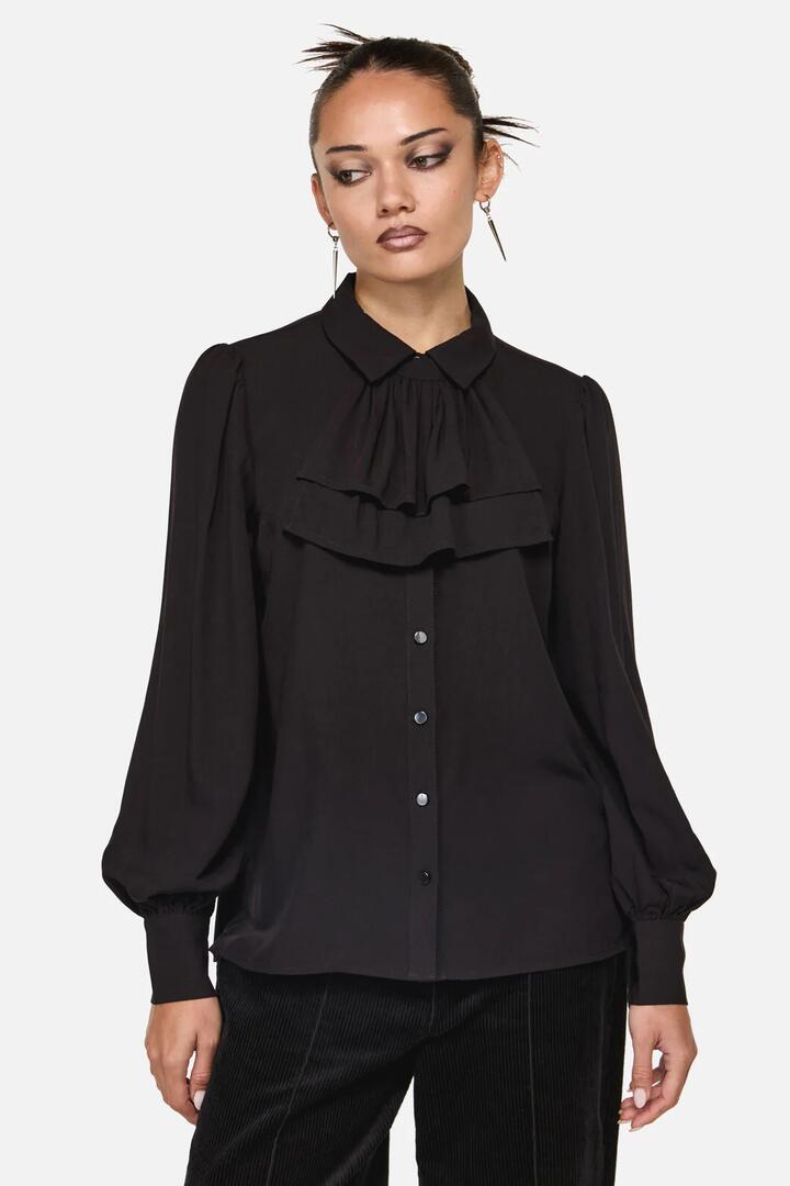 Image of Blouses. Product name - Squire Goth Blouse in Black colour by brand - Black Friday