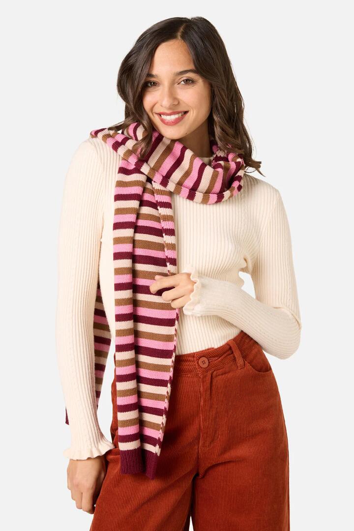Image of Scarves & Shawls. Productname: Rory Stripe Scarf in Multi colour by brand - Princess Highway