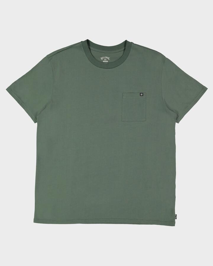 Image of T-Shirts. Product name - Billabong Mens Premium Pocket T-Shirt Fern in Fern colour by brand - Billabong